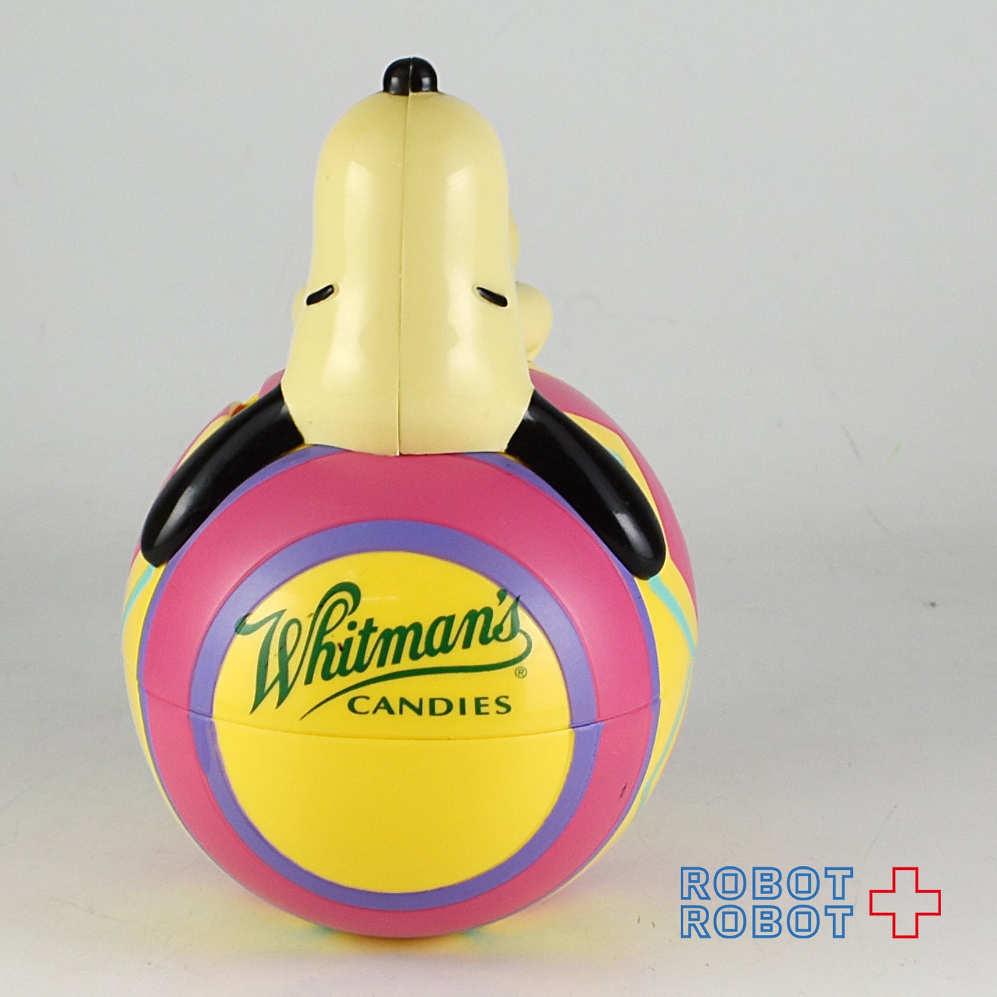 スヌーピー プラスチック貯金箱 イースターエッグ イエロー