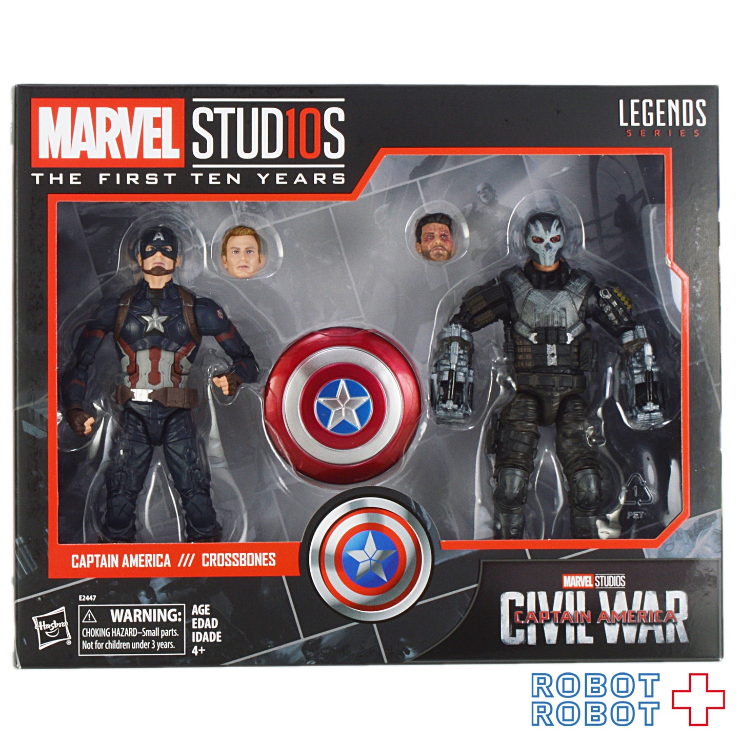 マーベルレジェンド シネマティックユニバース10th アニバーサリー 6インチ アクションフィギュア シビル・ウォー/キャプテン・アメリカ キャプテン・アメリカ&クロスボーンズ