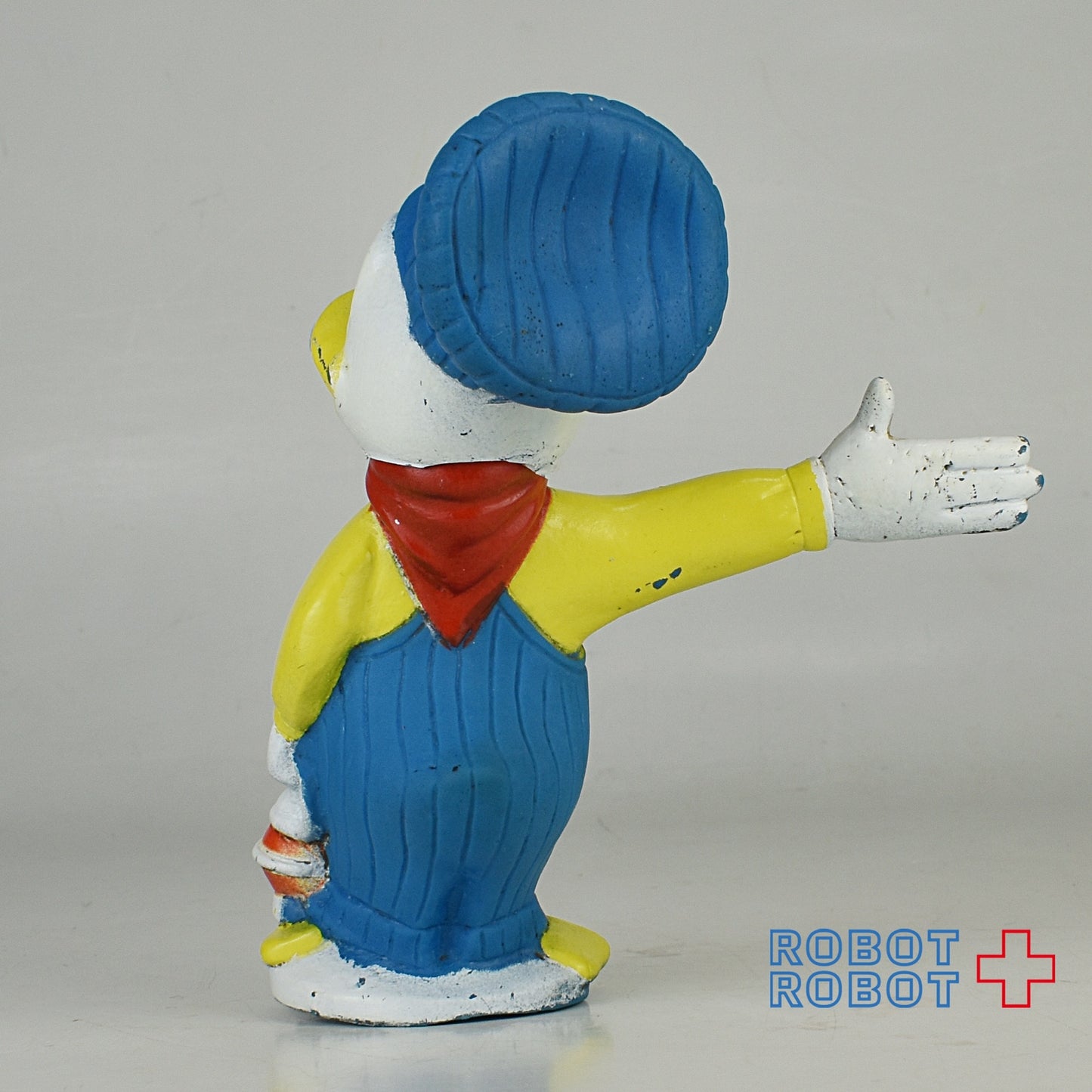 ディズニー ドナルドダック オーバーオール 10センチ ソフビフィギュア