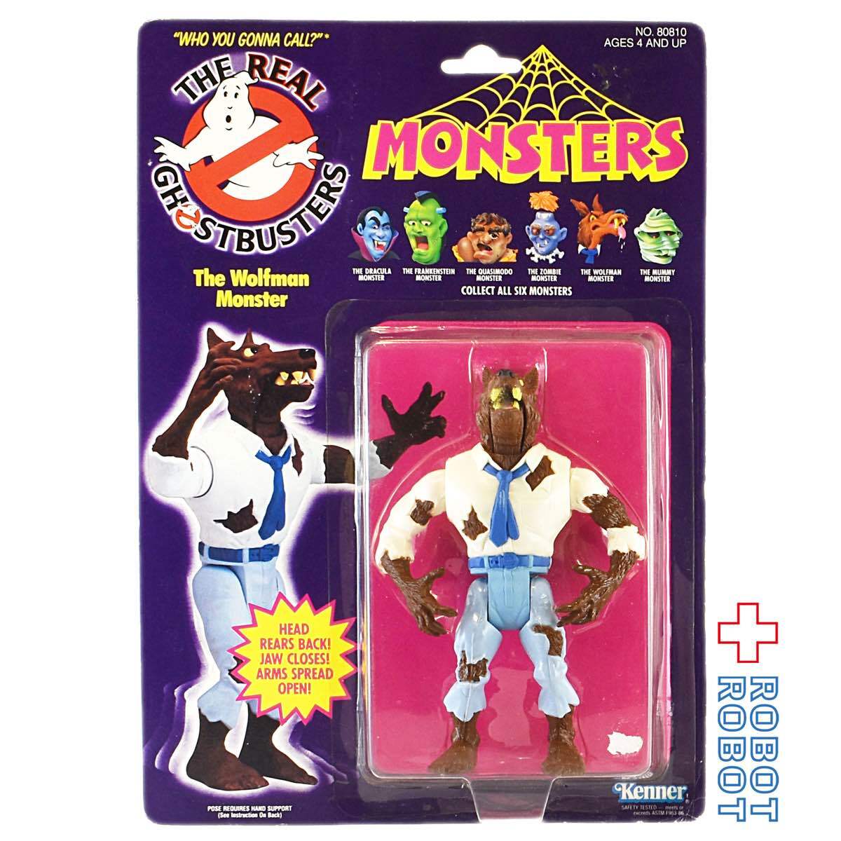 ケナー ザ・リアルゴーストバスターズ ウルフマン・モンスター アクションフィギュア