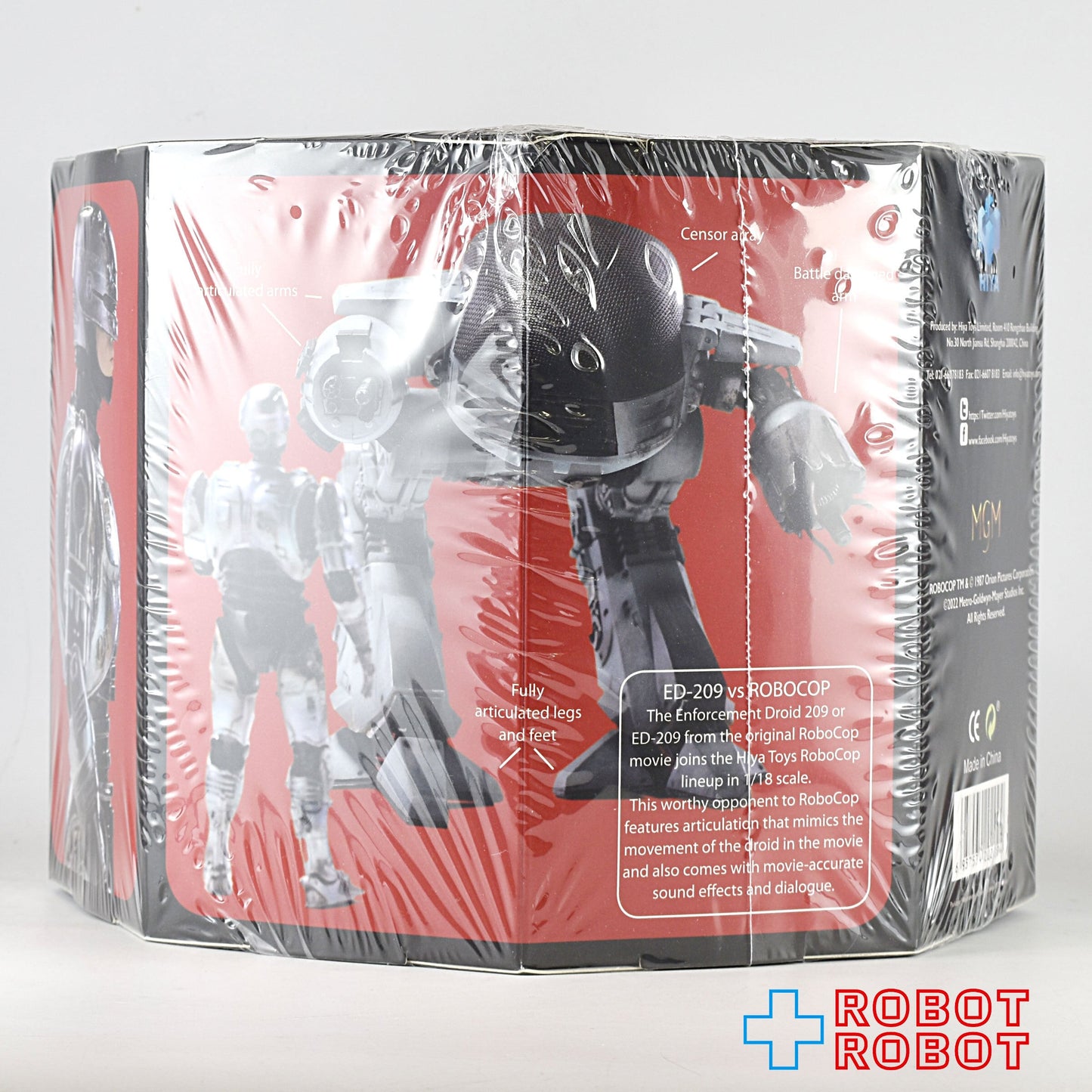 ハイヤトイズ ロボコップ ロボコップ VS ED-209 バトルダメージ 1/18 アクションフィギュア 2パック 限定