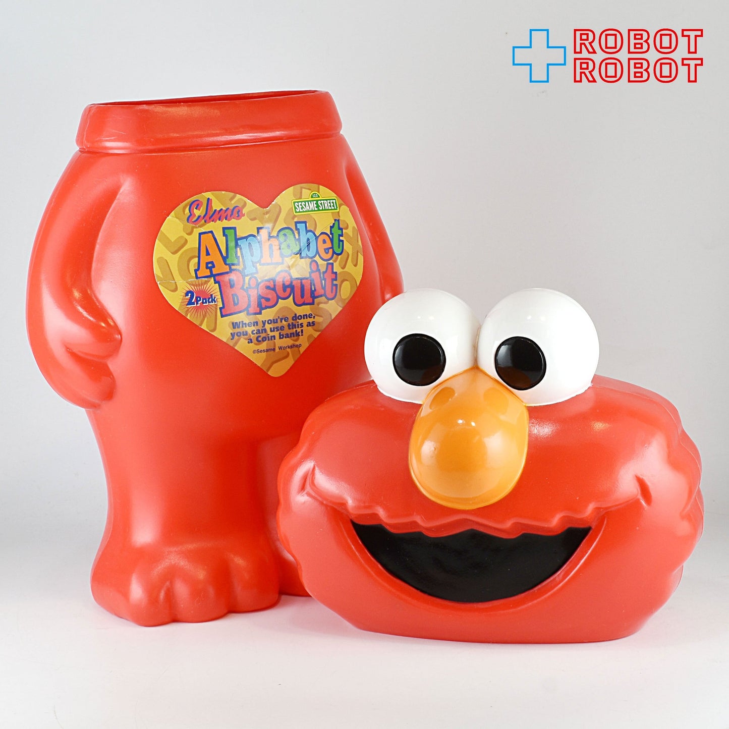 セサミストリート マペッツ エルモ アルファベット・ビスケット スナックコンテナ フィギュア 2002