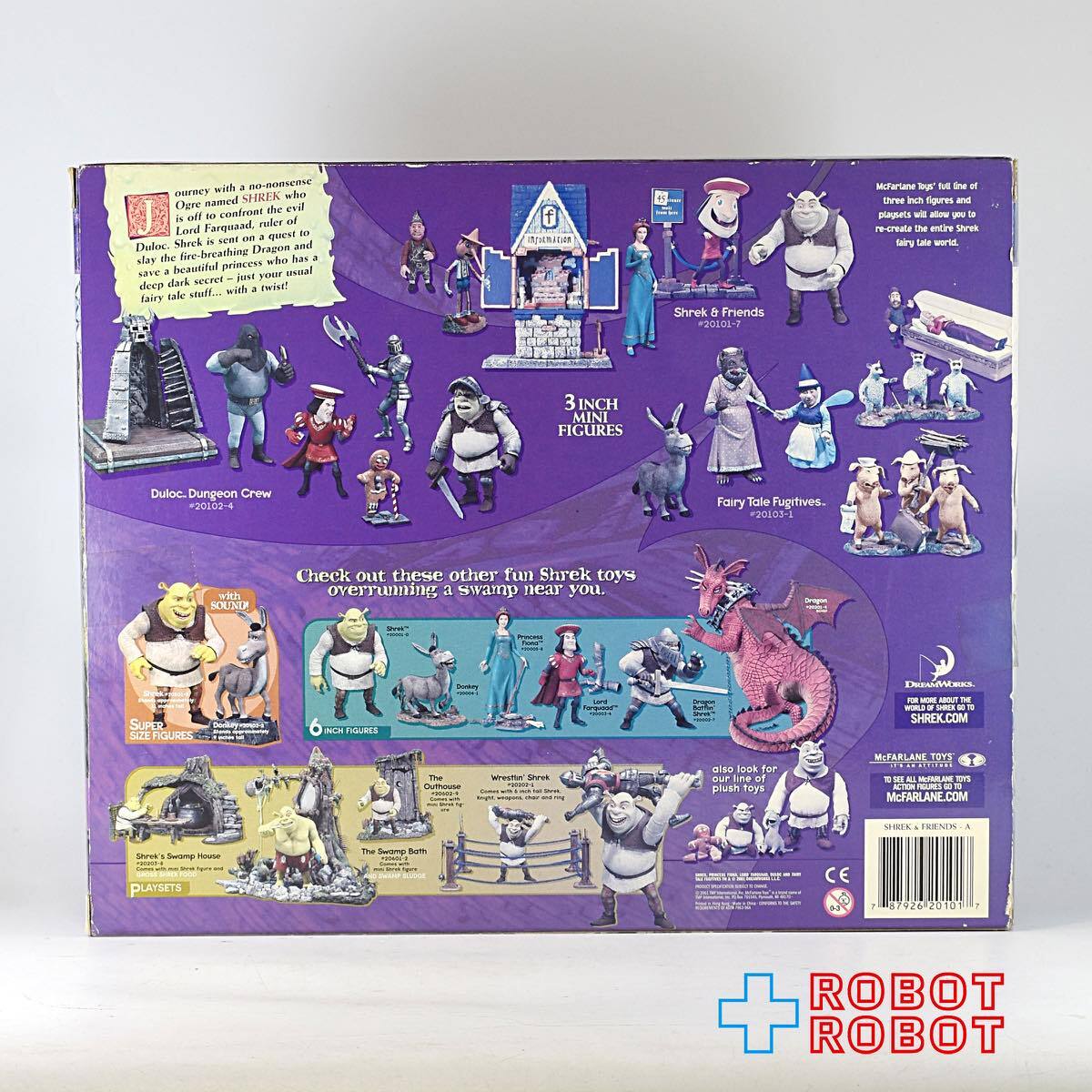 マクファーレントイズ シュレック&フレンズ 3インチ ミニフィギュアセット