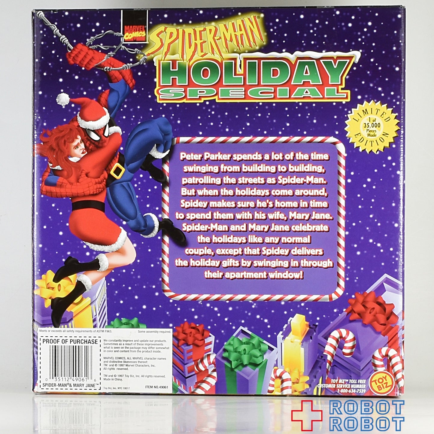 トイビズ ホリデースペシャル スパイダーマン&メリージェーン アクションフィギュア 1997 箱入