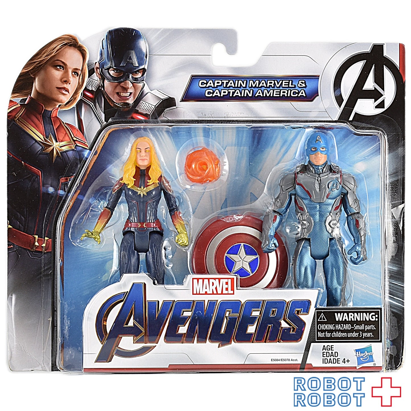 ハズブロ アベンジャーズ エンドゲーム キャプテン・マーベル & キャプテン・アメリカ 2パック 6インチ ベーシックフィギュア