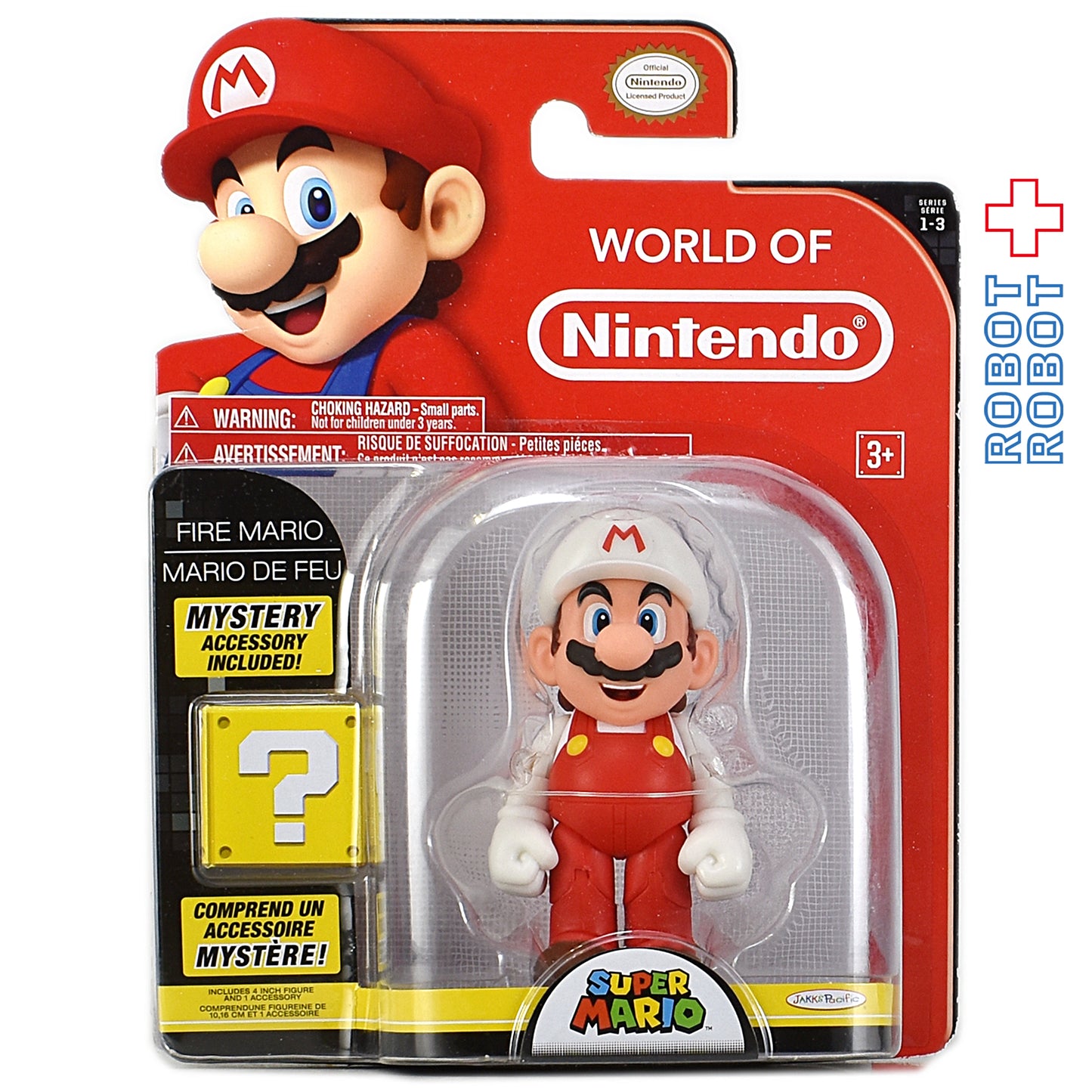 ワールドオブニンテンドー スーパーマリオ ファイアーマリオ 4インチ アクションフィギュア