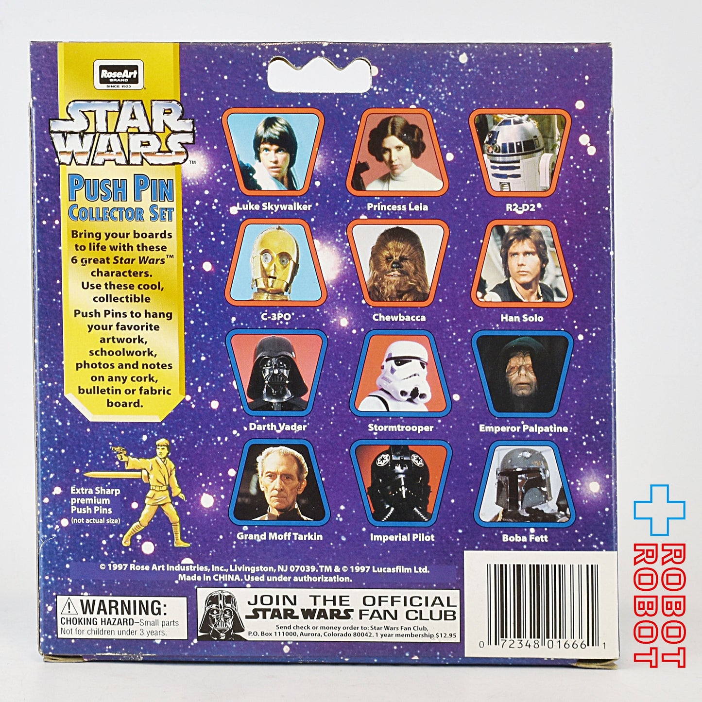 スター・ウォーズ プッシュピン 画鋲 コレクターセット 12コ入 1997 未開封
