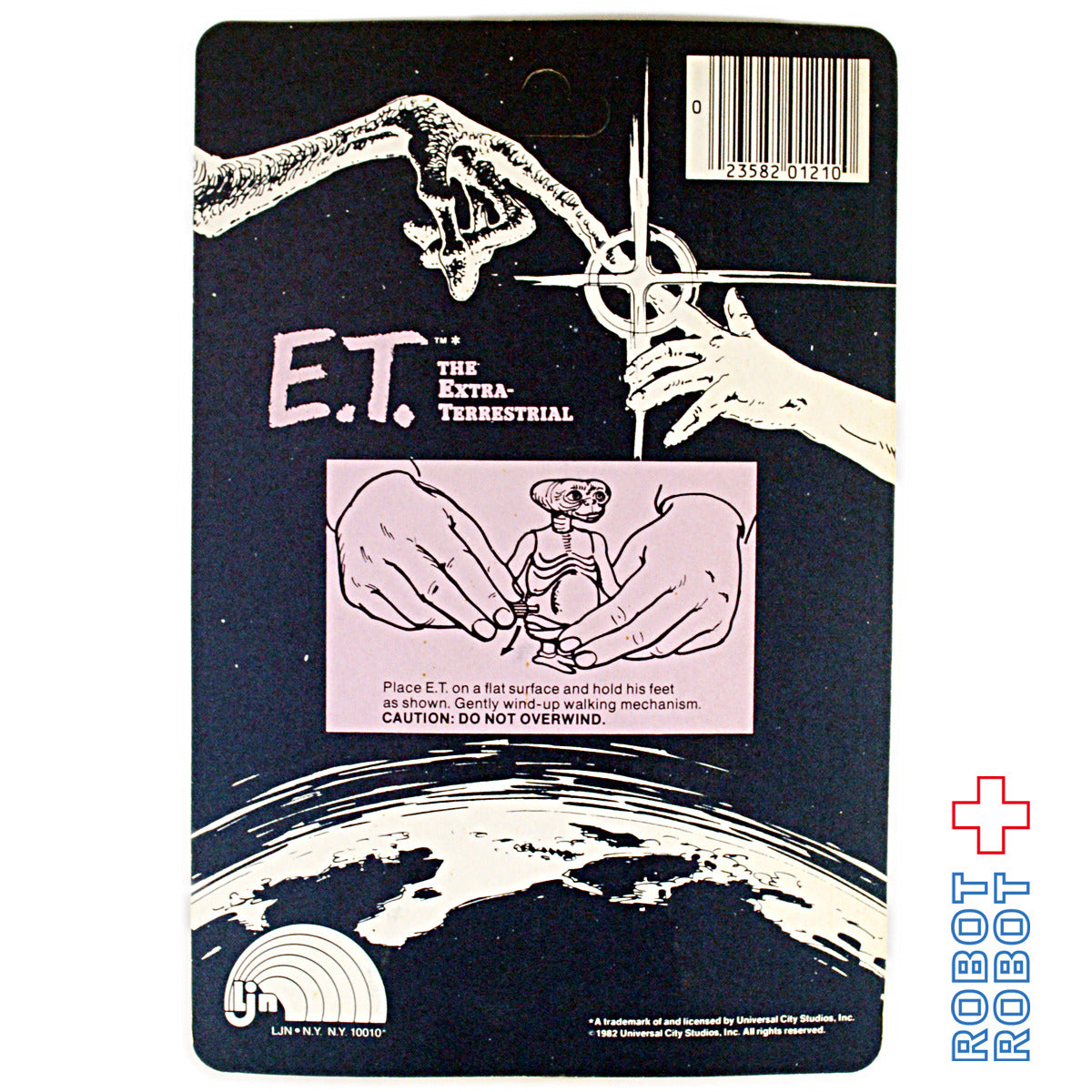 LJN社 E.T ぜんまいトコトコフィギュア 未開封 ※パッケージにダメージ