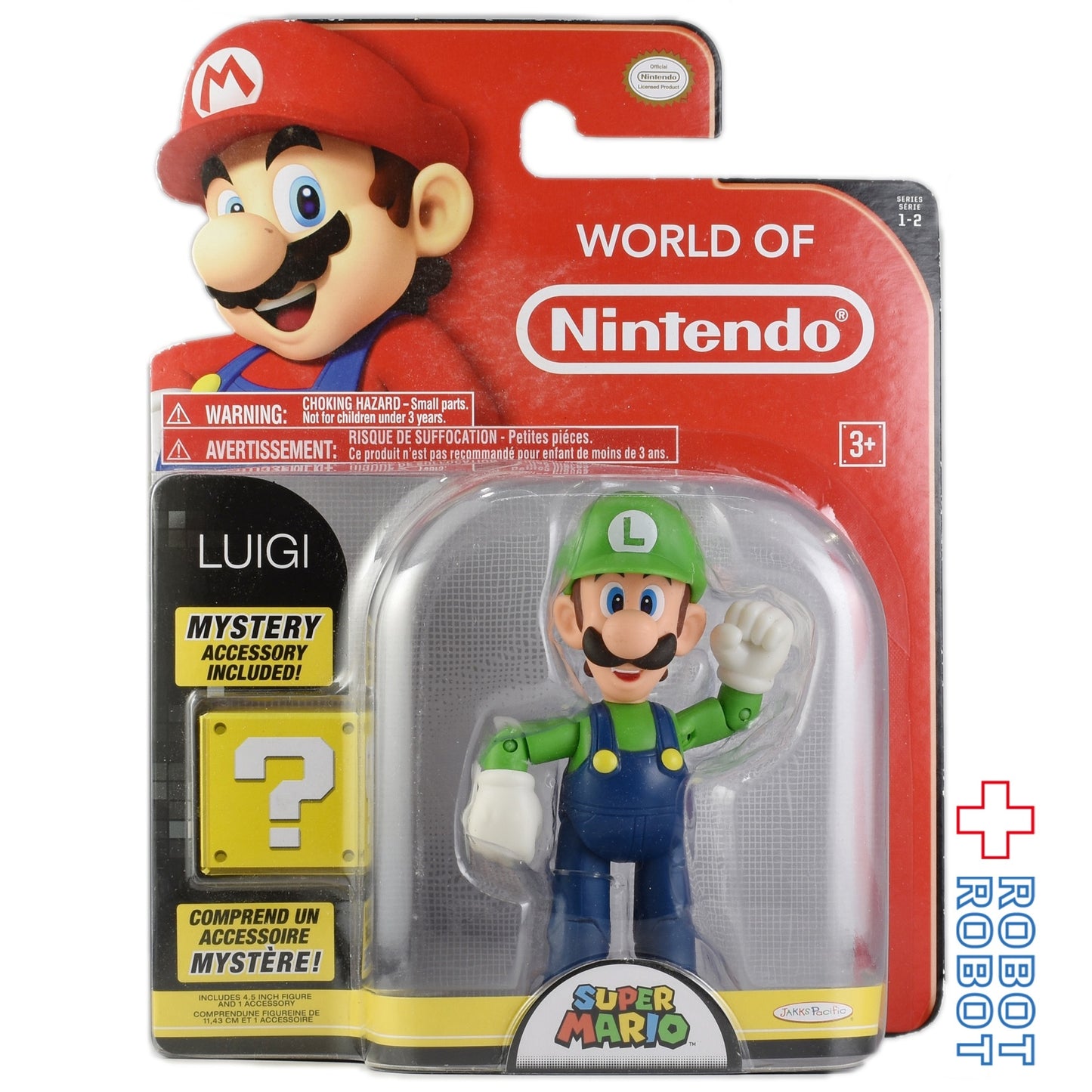 ワールドオブニンテンドー Series 1-2 スーパーマリオ ルイージ 4インチ アクションフィギュア