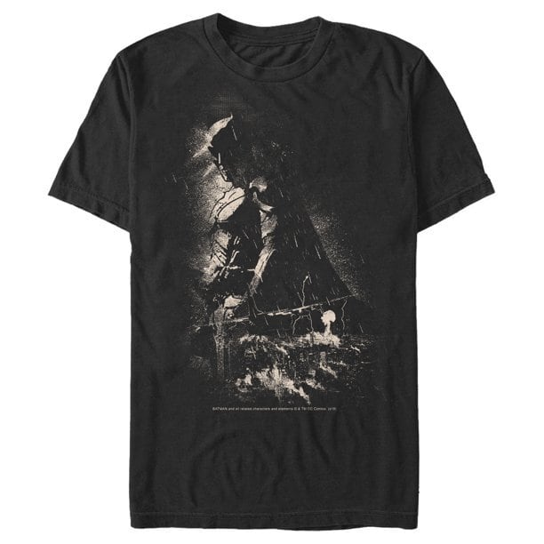 バットマン Tシャツ Batman Grunge Hero in Shadow_ Black グランジヒーロー・イン・シャドウ