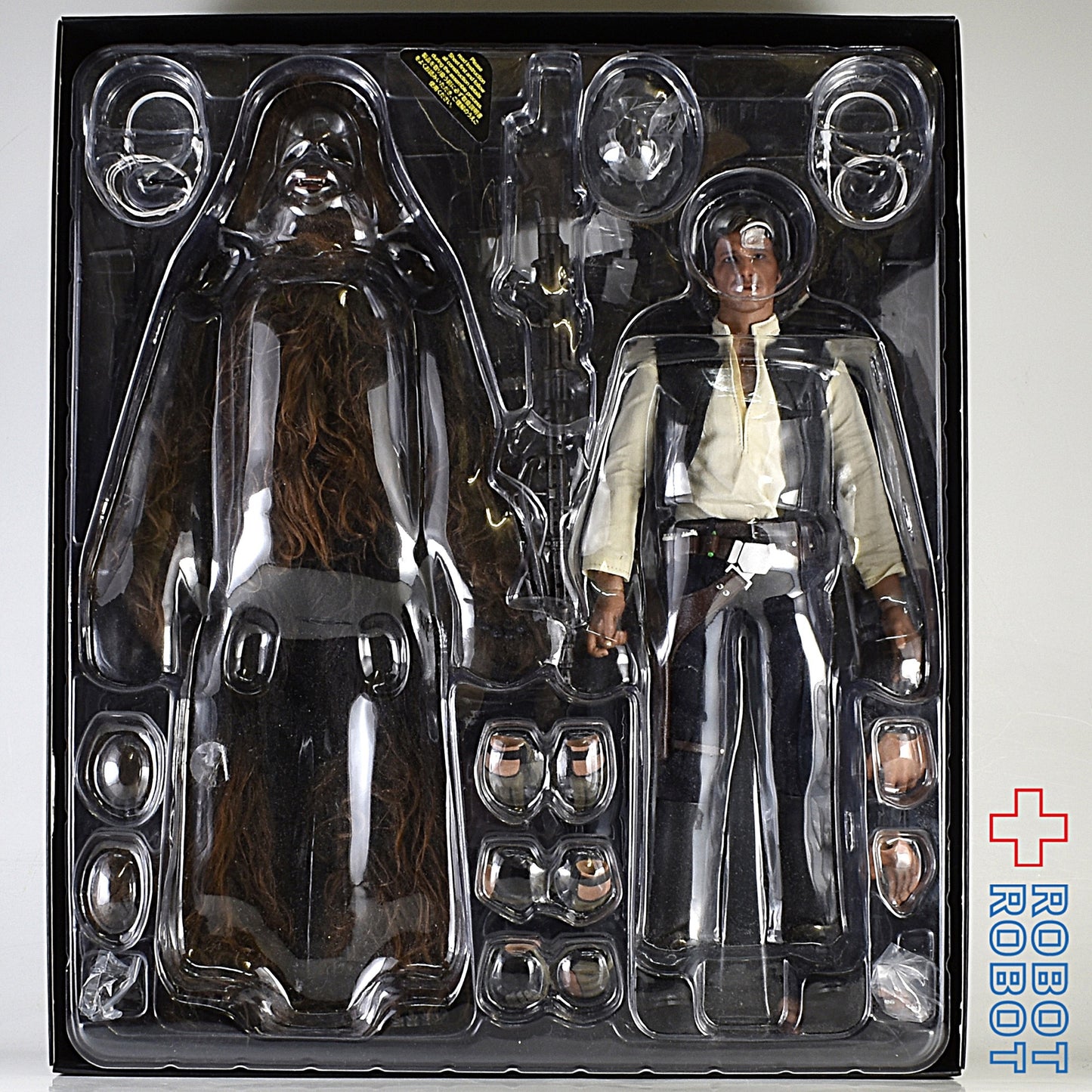 ホットトイズ 1/6 スター・ウォーズ エピソード4 新たなる希望 ハン・ソロ & チューバッカ ボーナスアクセサリー付き 開封品