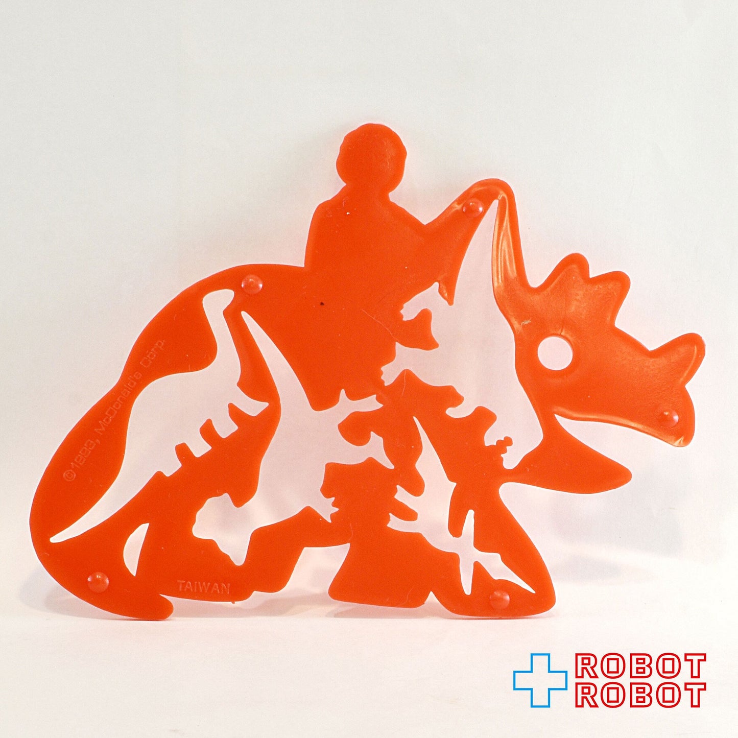 マクドナルド ロナルド 恐竜ステンシル ハッピーミールトイ