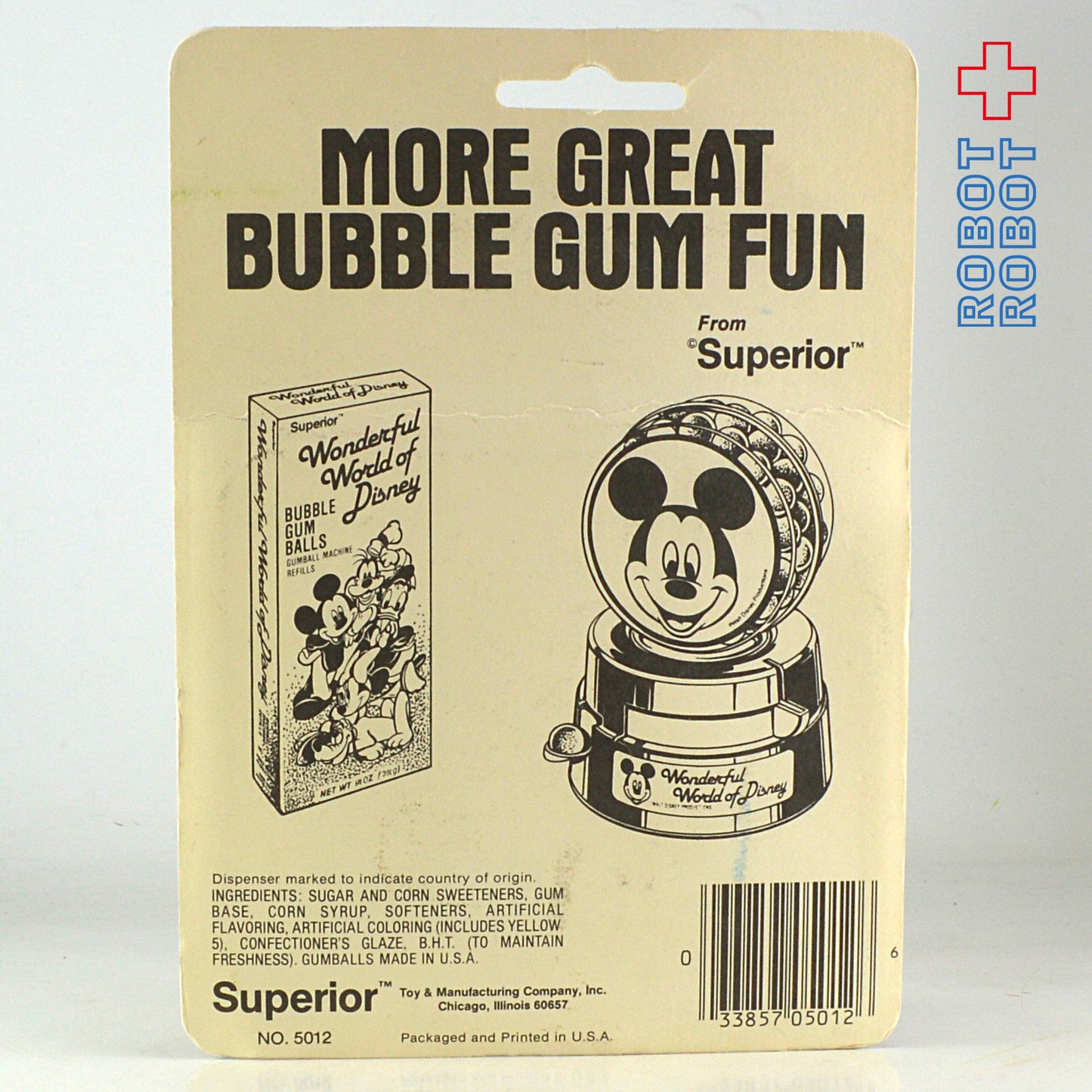 ミッキーマウス ガムボール・ディスペンサー 未開封