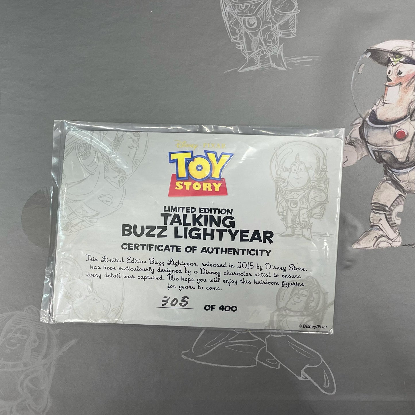 ディズニーストア トイストーリー 20周年 トーキング・バズ D23 EXPO 世界限定400体