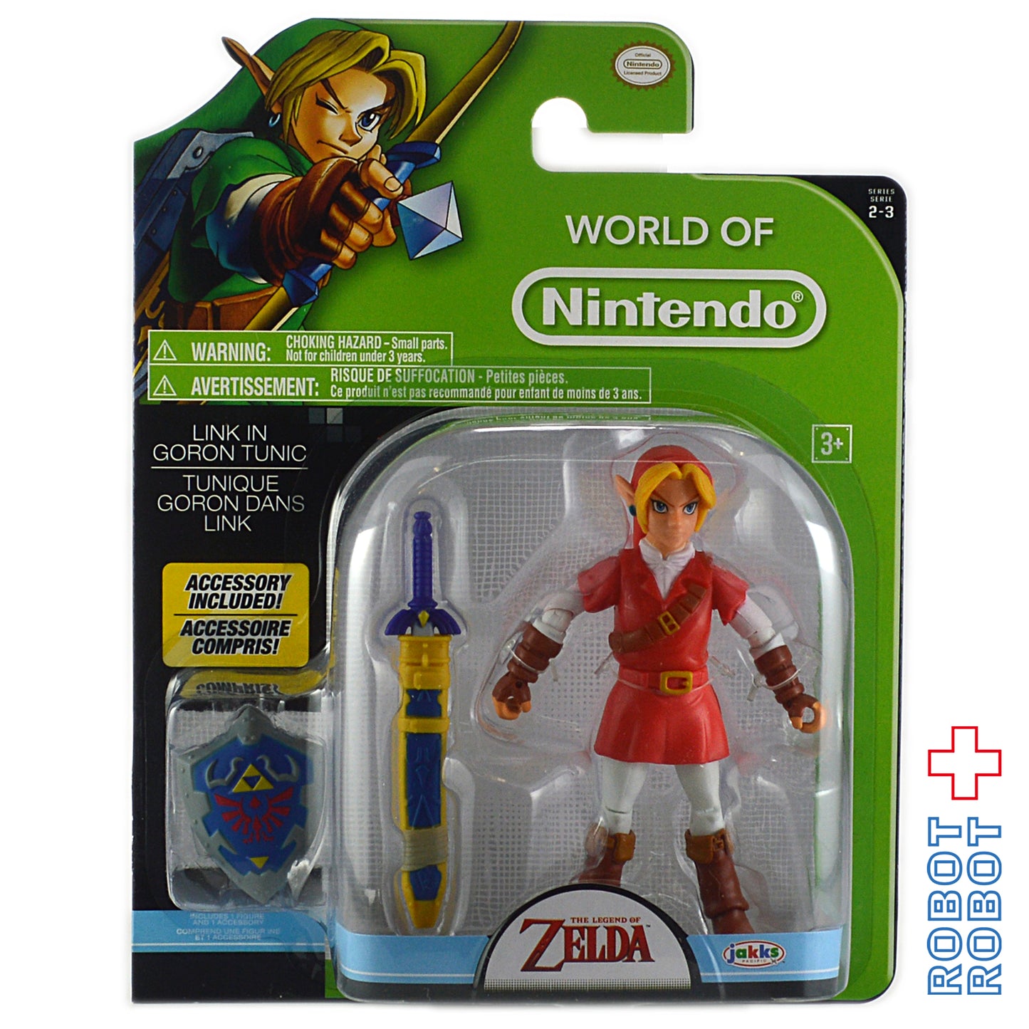 ワールドオブニンテンドー ゴロンチュニック・リンク(ゼルダ) 4インチ アクションフィギュア