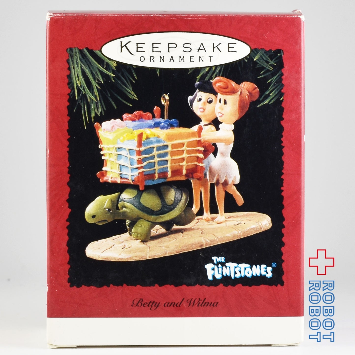 ホールマーク フリントストーン ベティー & ウィルマ クリスマスオーナメント 箱入