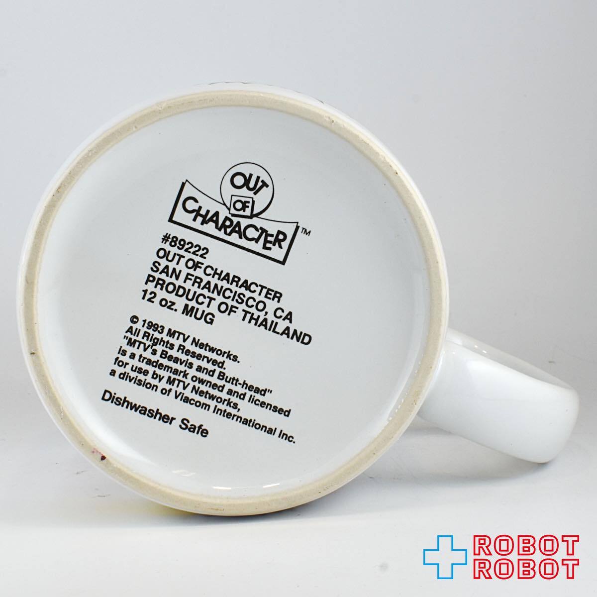 ビーバス&バットヘッド アウト オブ キャラクター 陶器製 マグカップ