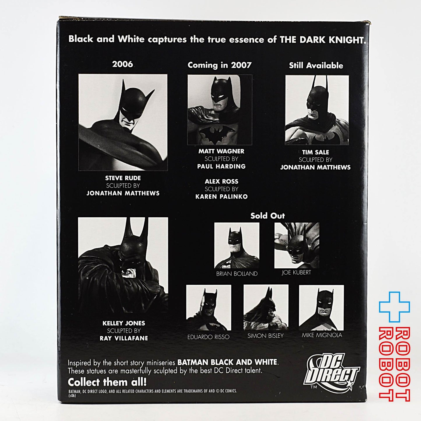 DCコミックス ブラック&ホワイト バットマン スタチュー By ポール・ポープ