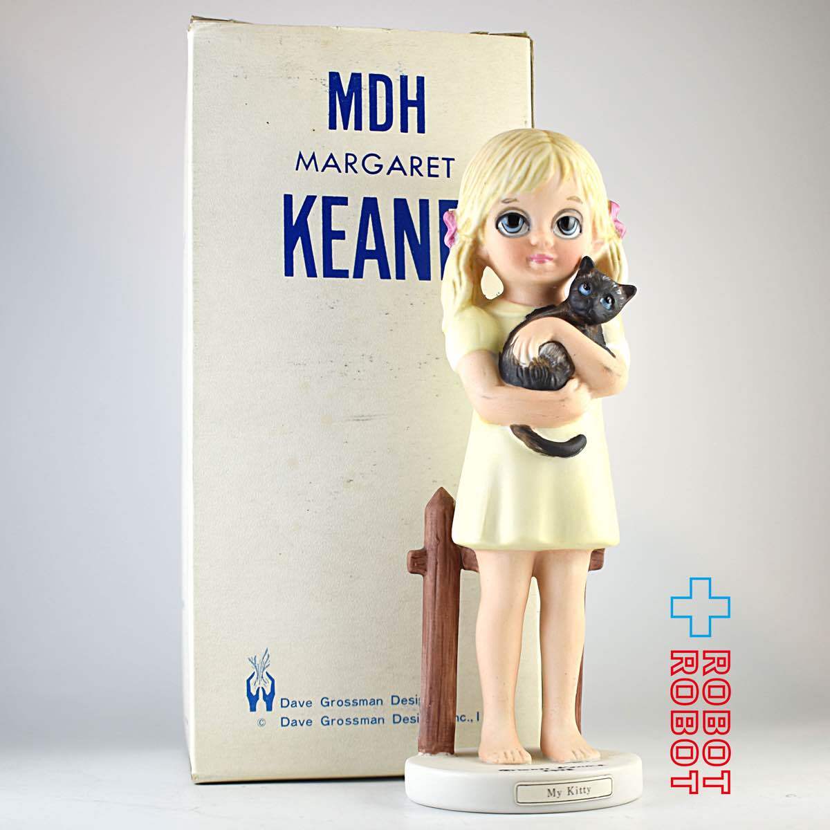 ビッグアイズ マーガレット・キーン 猫と少女 陶器ドール