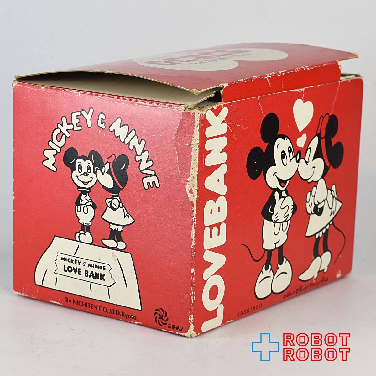 ディズニー ニチテン ミッキー & ミニー ラブバンク 貯金箱