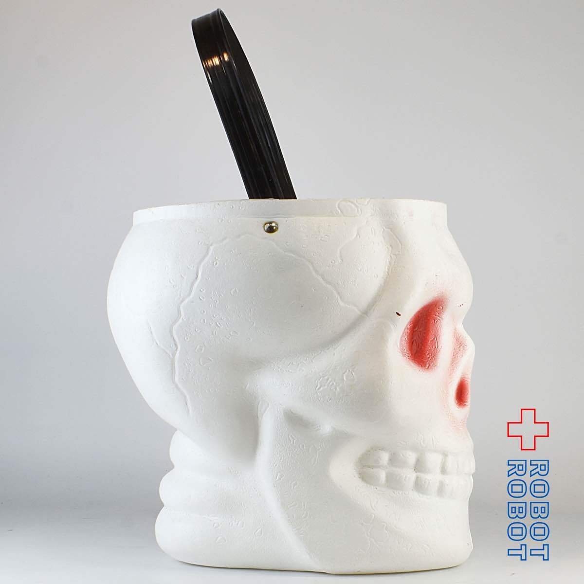 エンパイア社 骸骨 赤 ハロウィンキャンディバケツ ポリ製