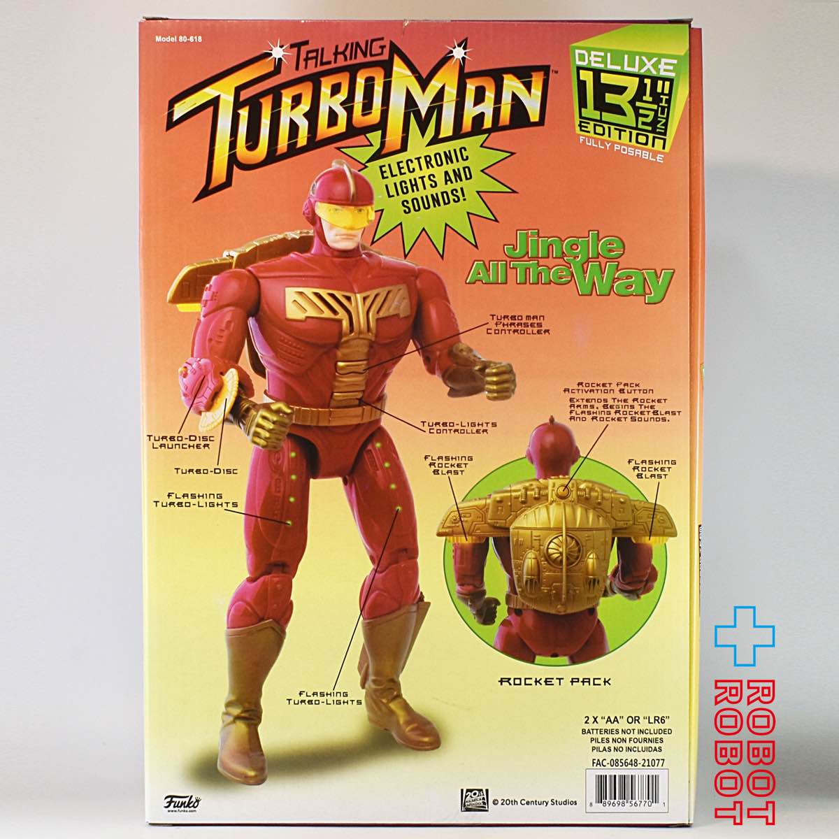 ファンコ ジングル・オール・ザ・ウェイ ターボマン ライト & サウンド トーキング アクションフィギュア 未開封