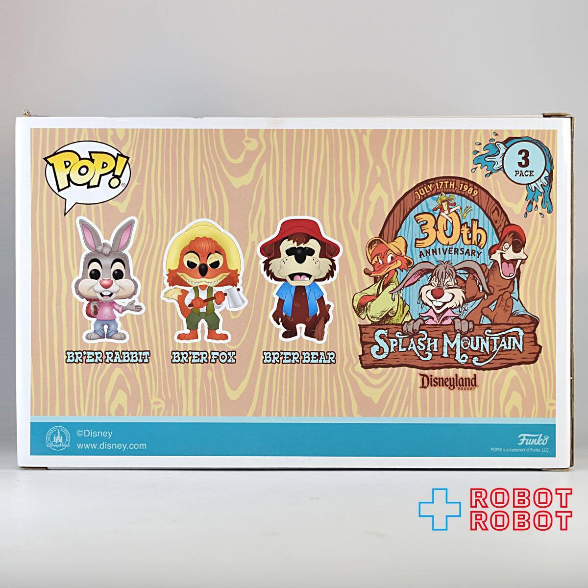 ファンコ POP! ディズニー スプラッシュマウンテン 30周年記念 うさぎどん きつねどん くまどん 3パック