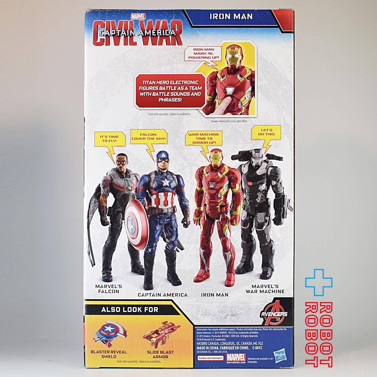 タイタンヒーローズ シビル・ウォー アイアンマン 12インチ トーキング フィギュア