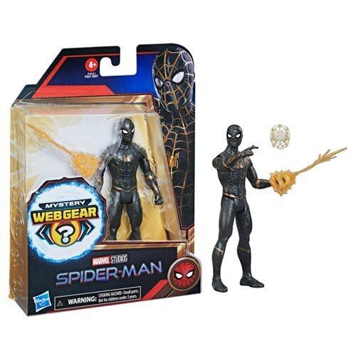 ハズブロ スパイダーマン ミステリー・ウェブギア スパイダーマン ブラック&ゴールドスーツ アクションフィギュア