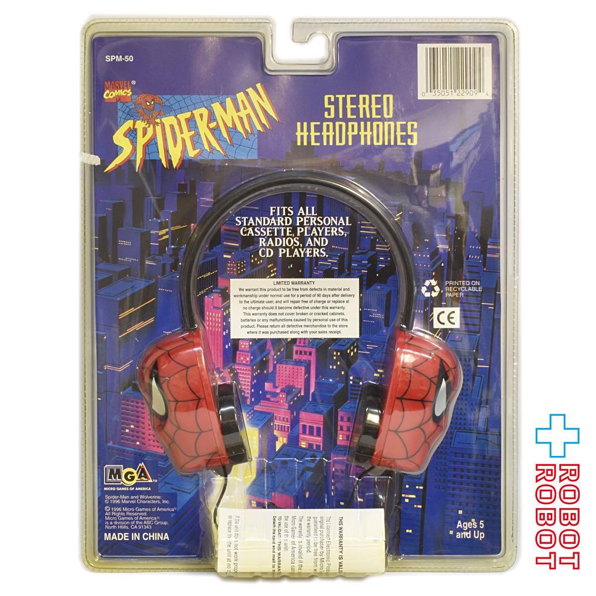 MGA スパイダーマン ステレオ ヘッドホン