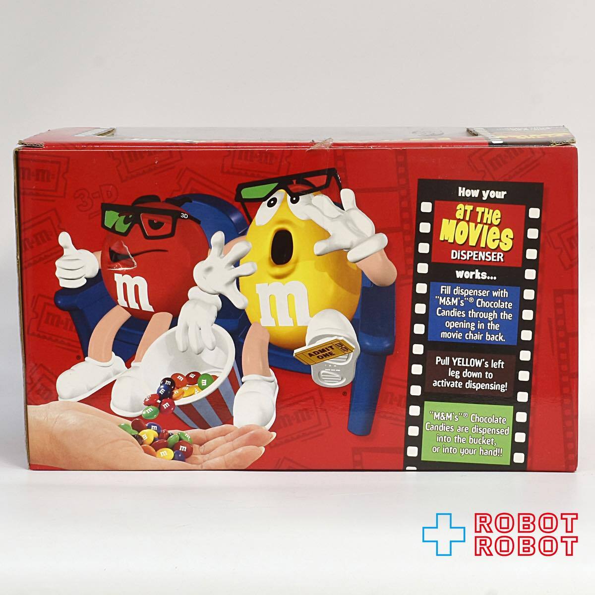 M&M's ディスペンサー 3Dムービー カウチ 箱入り - ROBOTROBOT