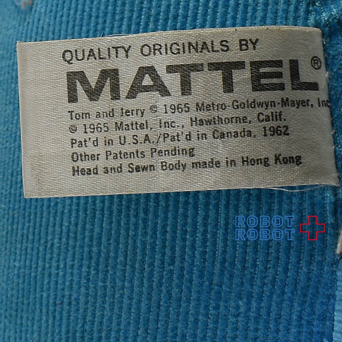 マテル トムとジェリー プルストリング トーキングぬいぐるみ人形 1965