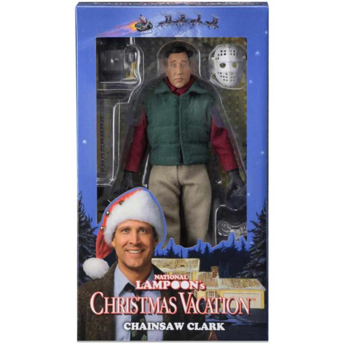 NECA ナショナル・ランプーン/クリスマス・バケーション チェーンソー クラーク 8インチ アクションフィギュア
