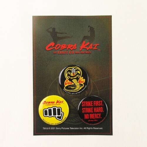 コブラ会 Cobra Kai コブラ会 缶バッジ 3種セット
