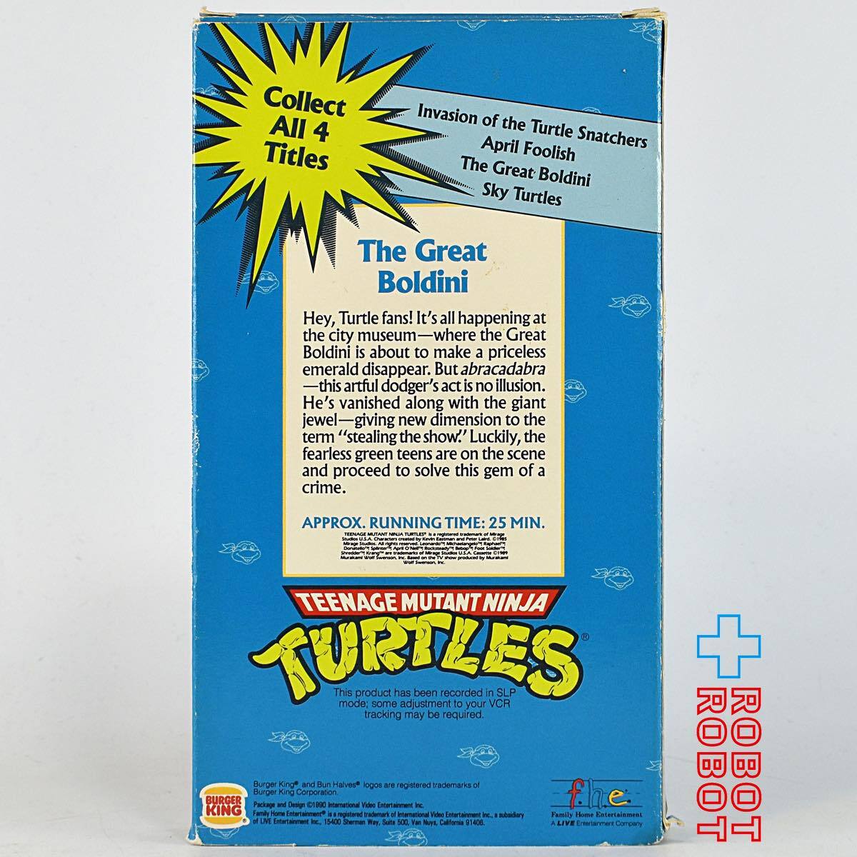 VHS タートルズ TMNT ビデオテープ