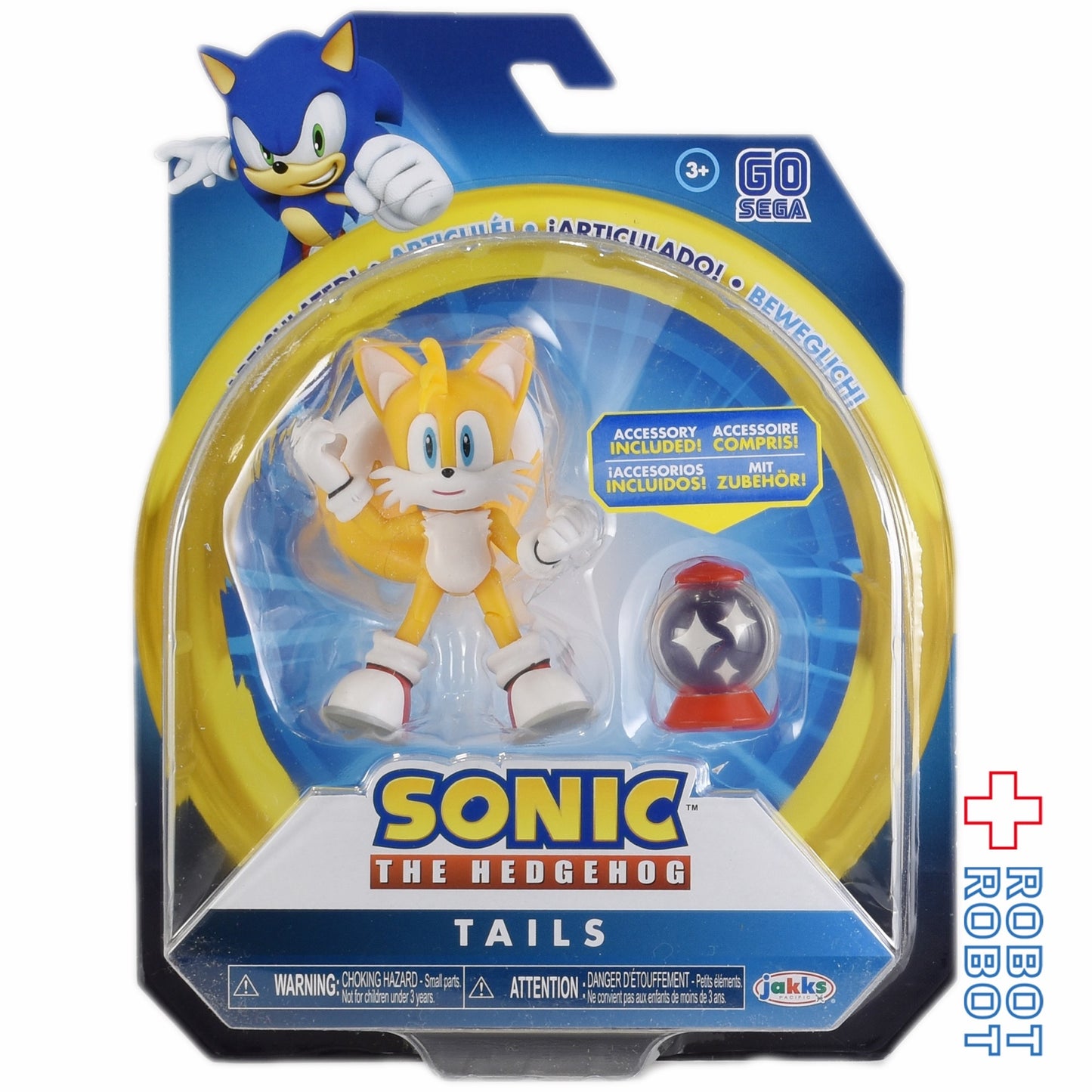 ソニック・ザ・ヘッジホッグ 4インチ アクションフィギュア テイルス w/ アクセサリー
