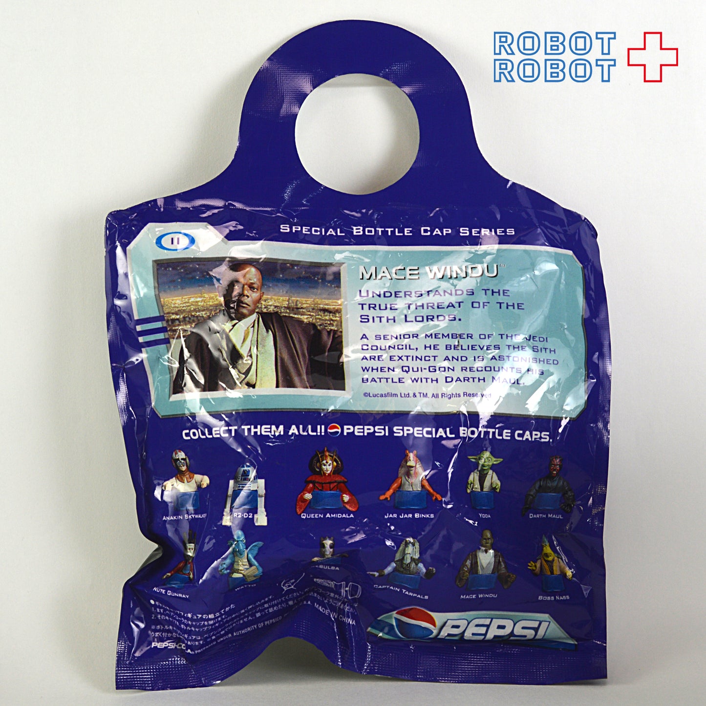 ペプシ スター・ウォーズ エピソード1 11 メイス・ウインドゥ スペシャル・ボトルキャップ 袋入未開封