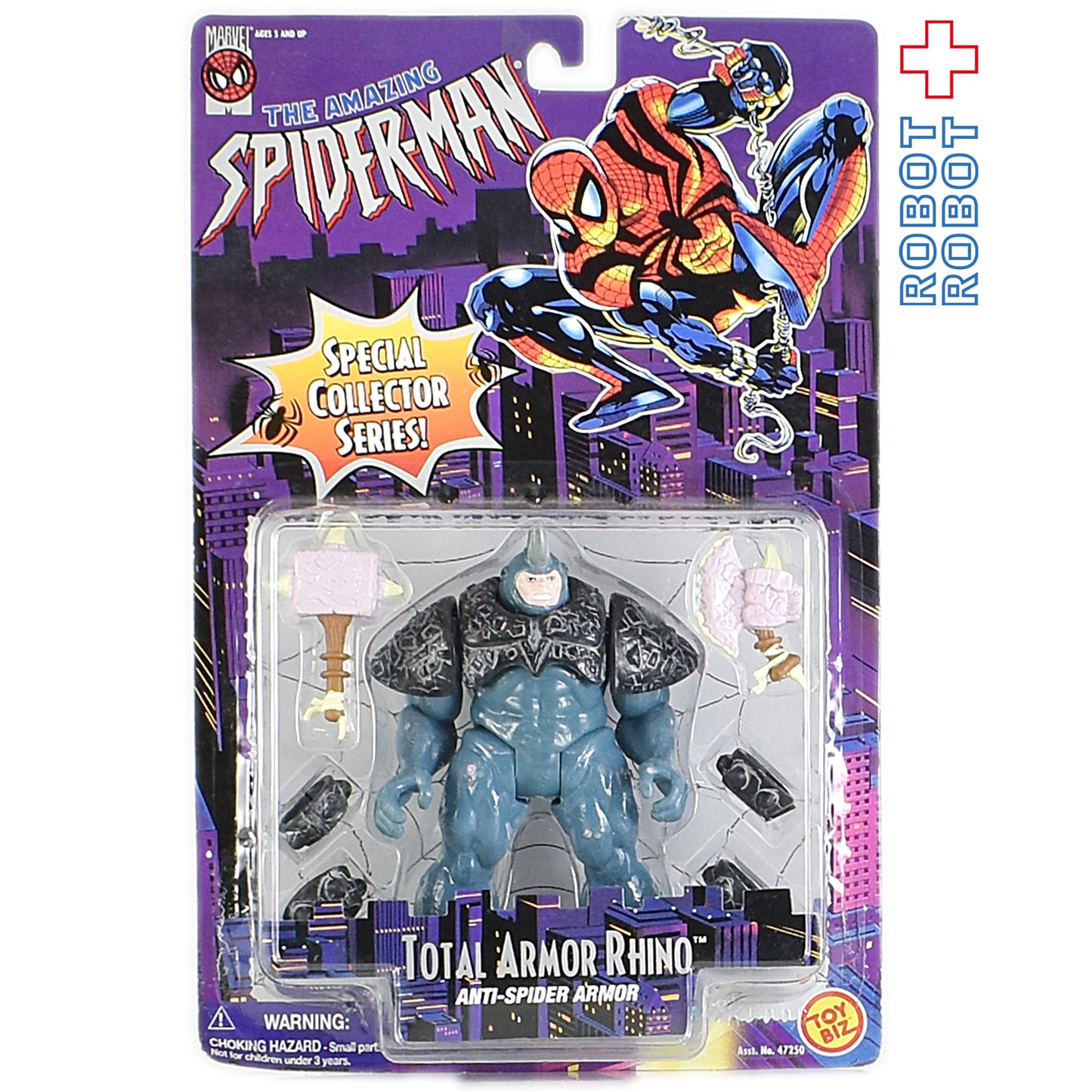 トイビズ 6インチフィギュア スパイダーマン トータル アーマー ライノ 対スパイダーアーマー