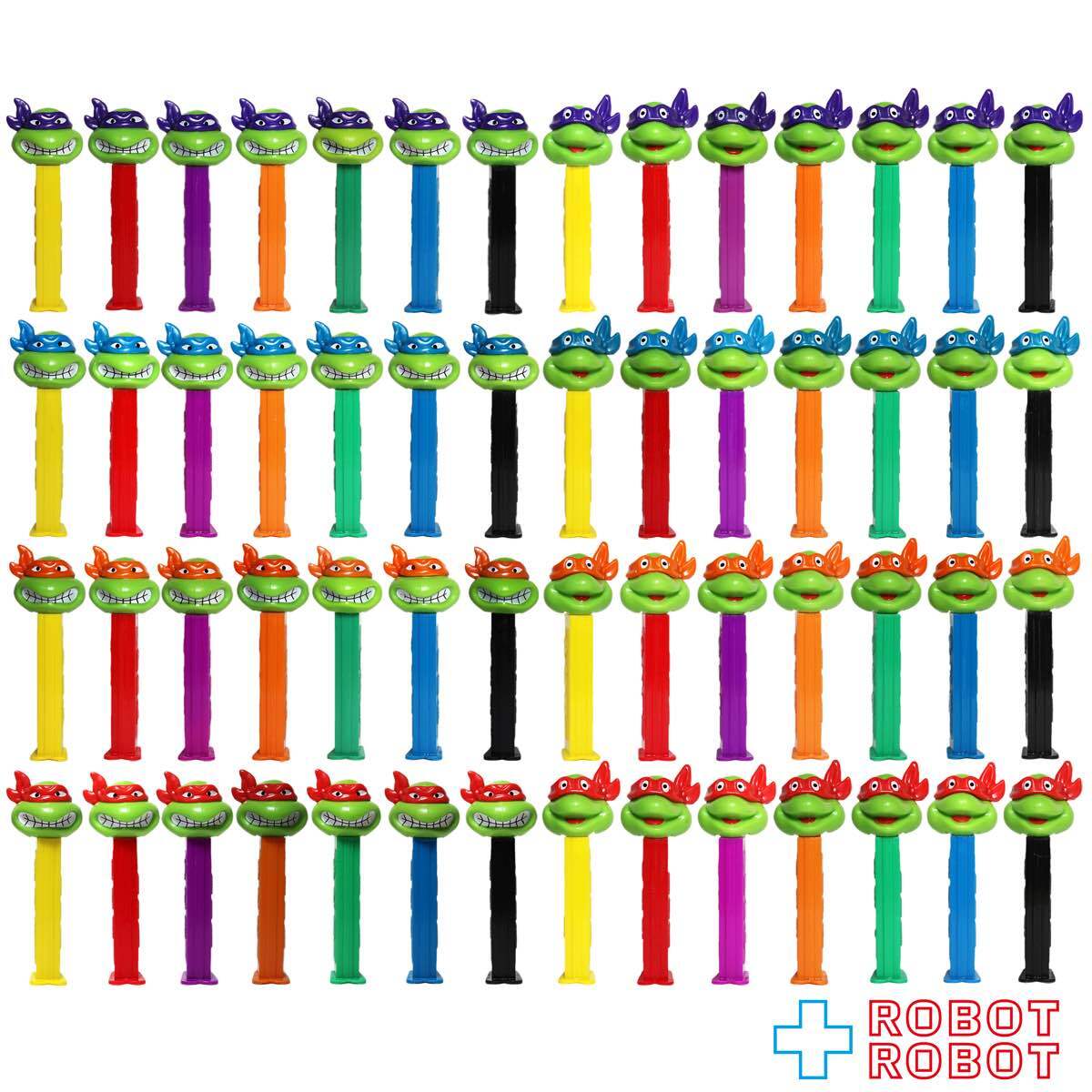 ペッツ PEZ TMNT ニンジャ・タートルズ 56本コンプリートセット 開封パッケージ無し