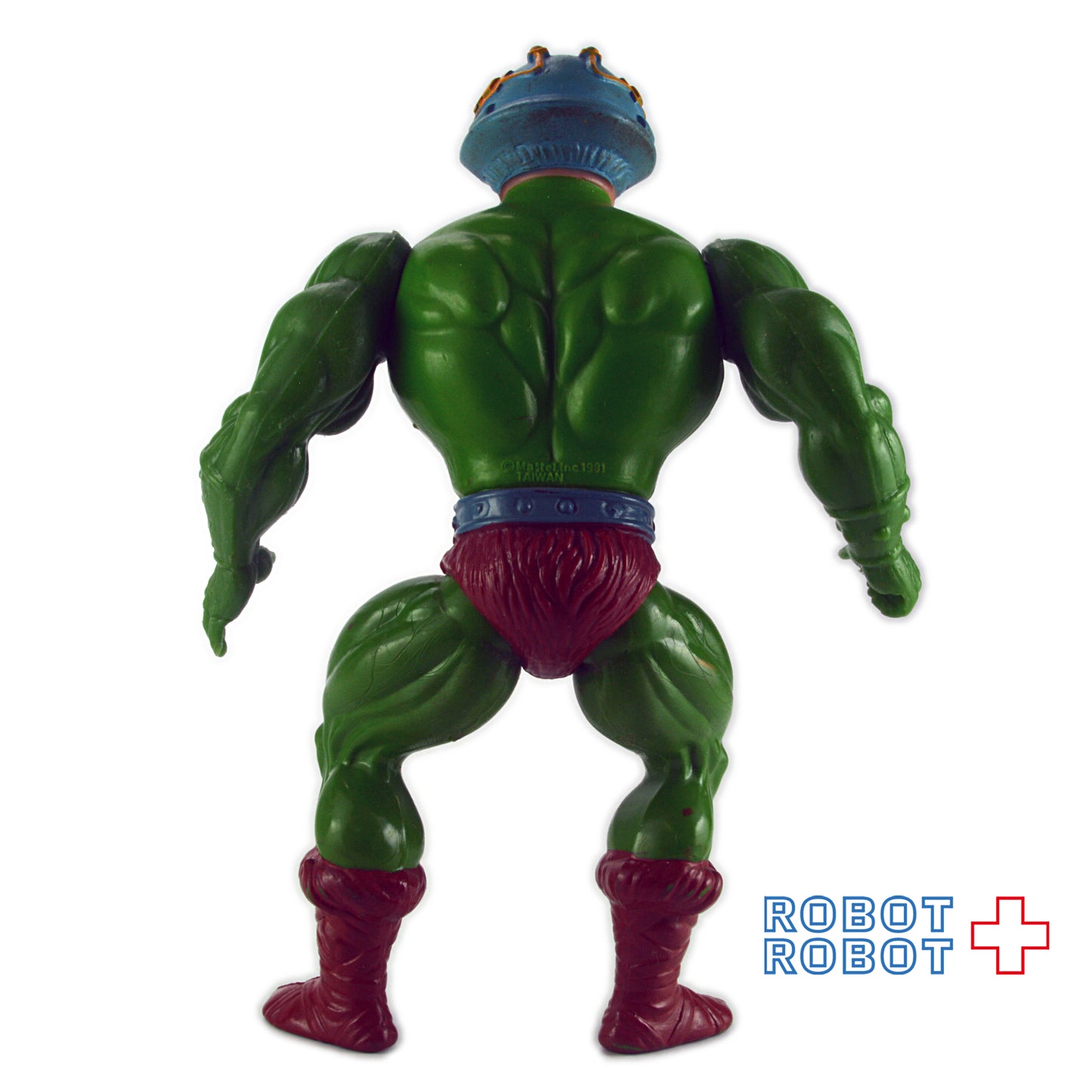 マテル ヒーマン オリジナル MOTU シリーズ1 マンアットアームズ (グレイドットオンヘルメット) アクションフィギュア 1982