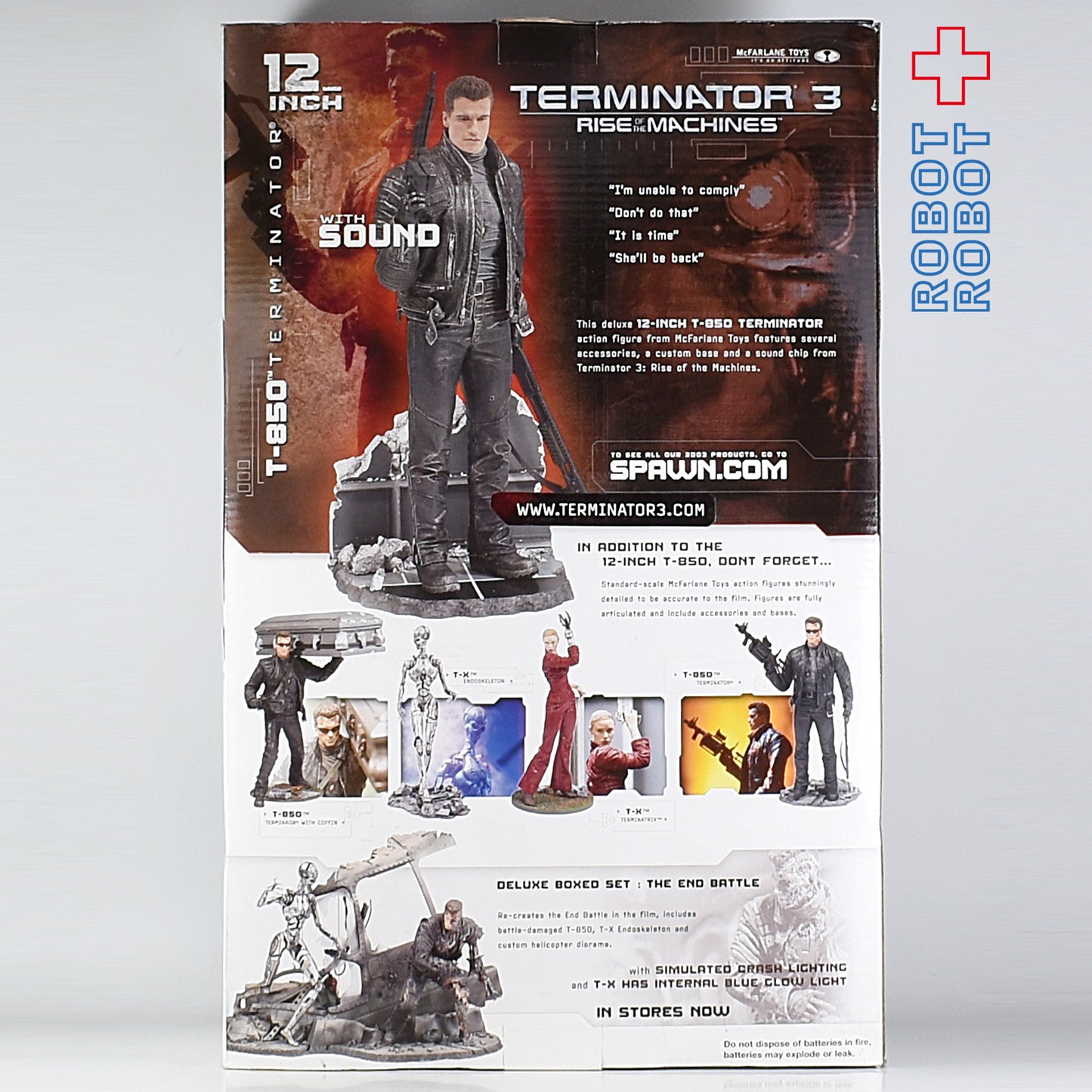 マクファーレン ターミネーター3 T-850 サウンド付12インチアクションフィギュア 未開封