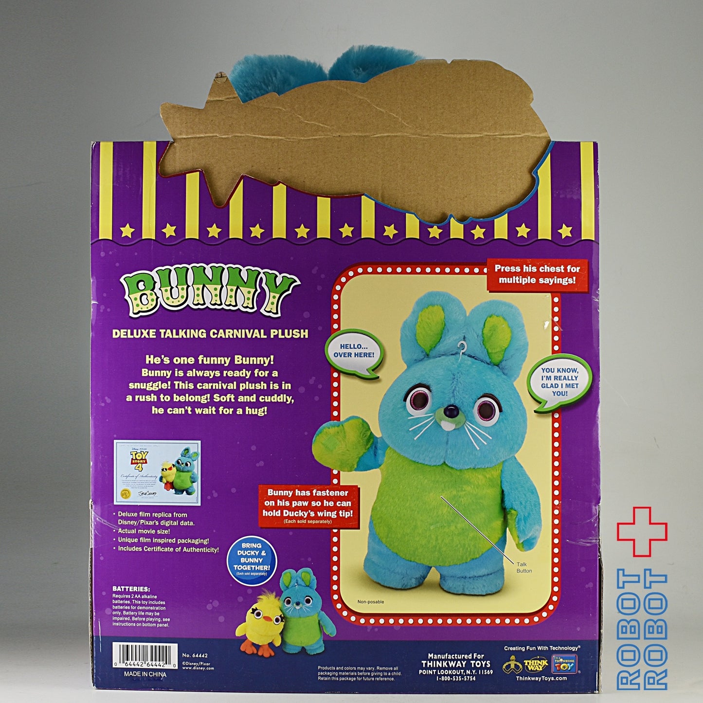 シンクウェイ トイストーリー4 シグネチャーコレクション ダッキー&バニー デラックス トーキング ぬいぐるみ ターゲット限定