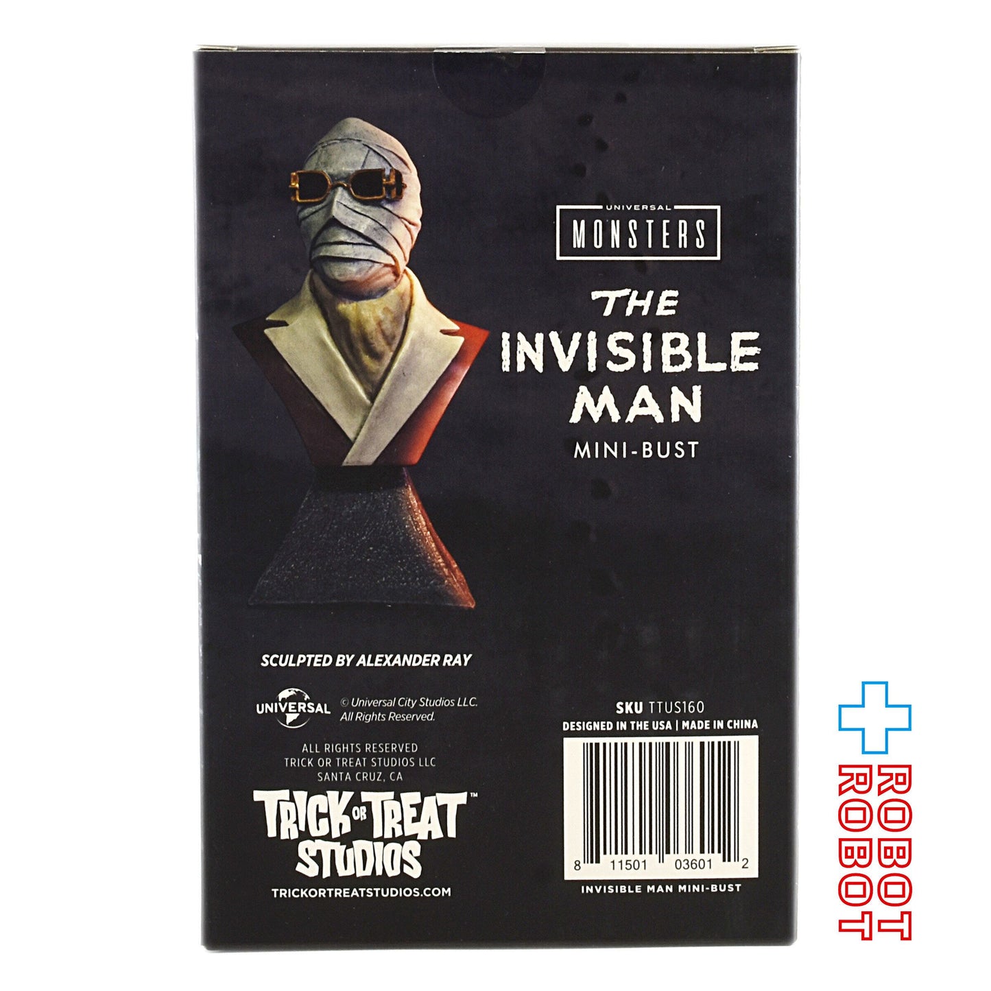 トリックオアトリートスタジオ ユニバーサル・モンスター インビジブルマン ミニバスト