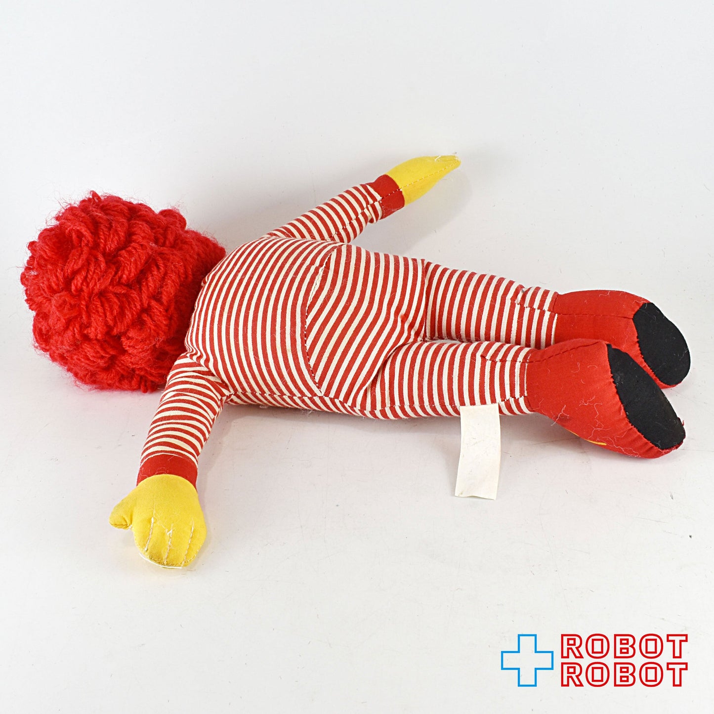マクドナルド ロナルド ぬいぐるみ人形 頭部ソフビ 毛糸髪 30cm 1983 アウトフィット欠品