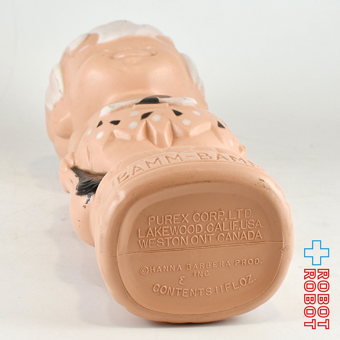 ピュレックス ハンナ・バーベラ フリントストーン バンバン 黒ストラップ ソーキー バブルバスボトル フィギュア