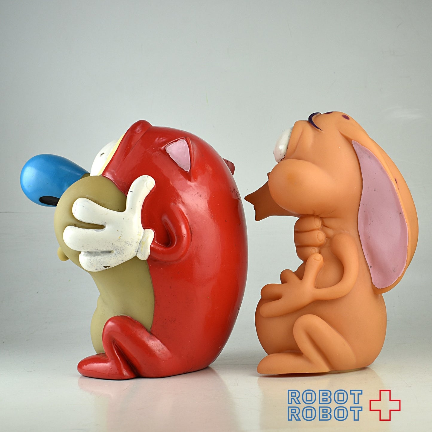 レン&スティンピー スピットボール ソフビ水鉄砲フィギュア