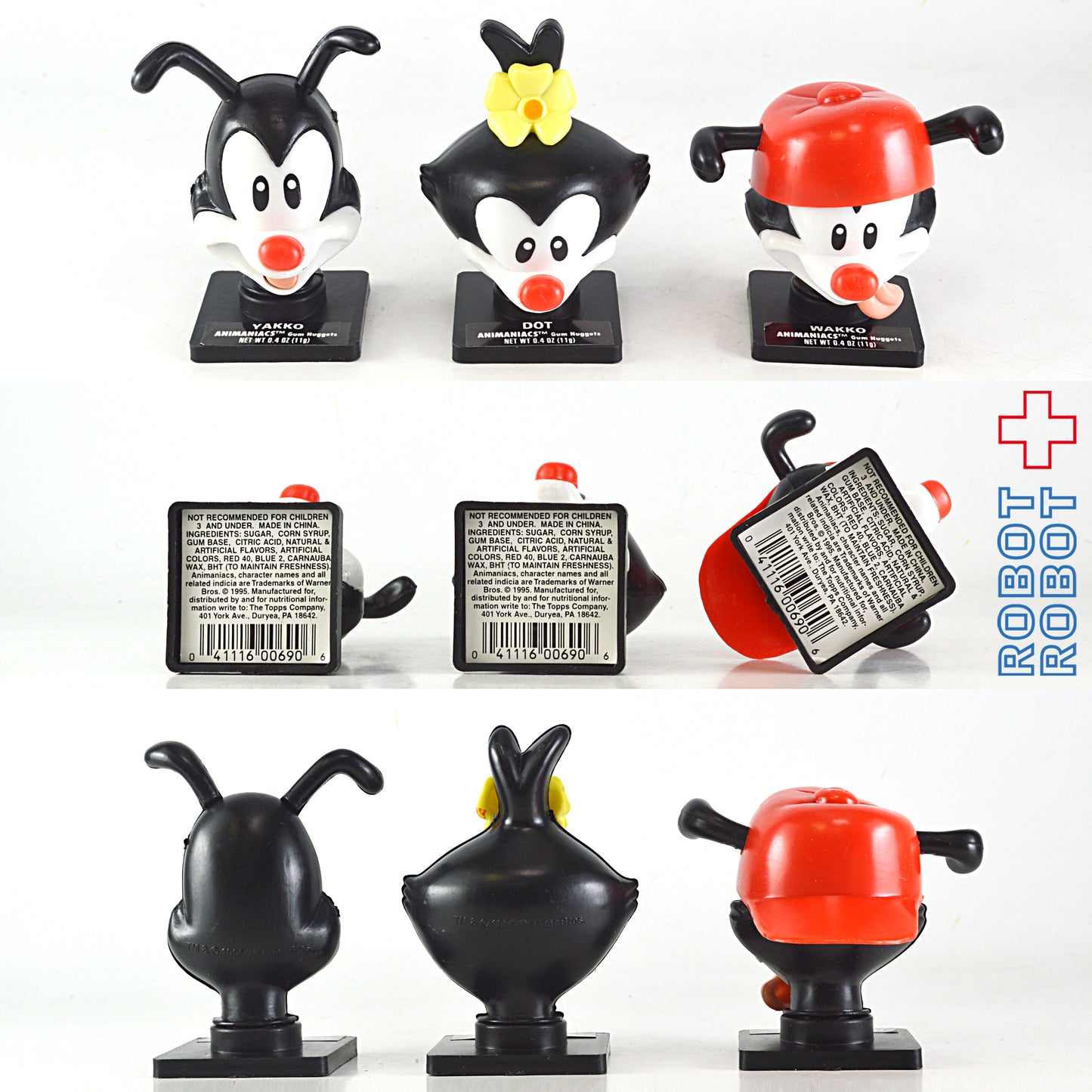 アニマニアックス ワーナーキッズ キャンディー・コンテナ 3種セット フィギュア トップス