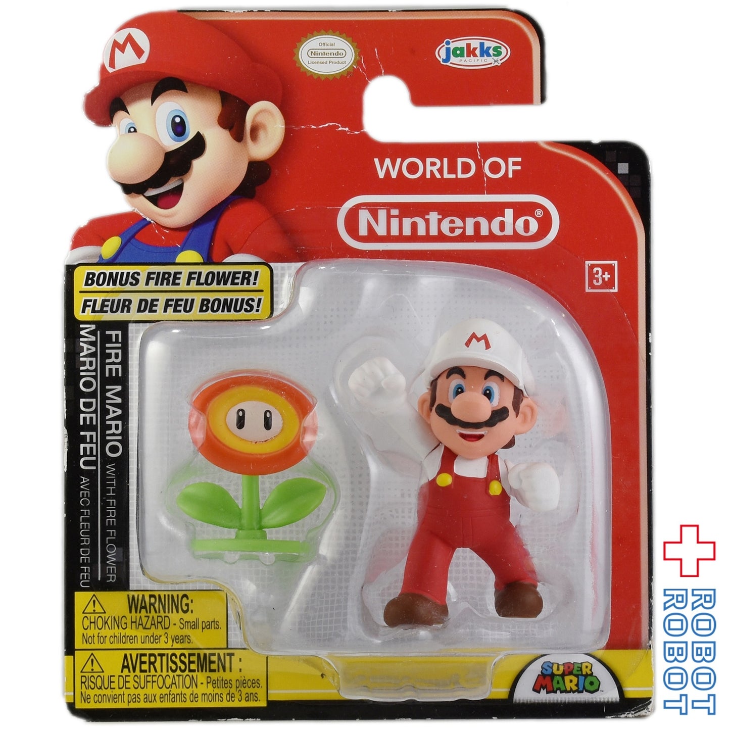 ワールドオブニンテンドー スーパーマリオ ファイヤーマリオ w/ ファイヤーフラワー 2.5インチ アクションフィギュア