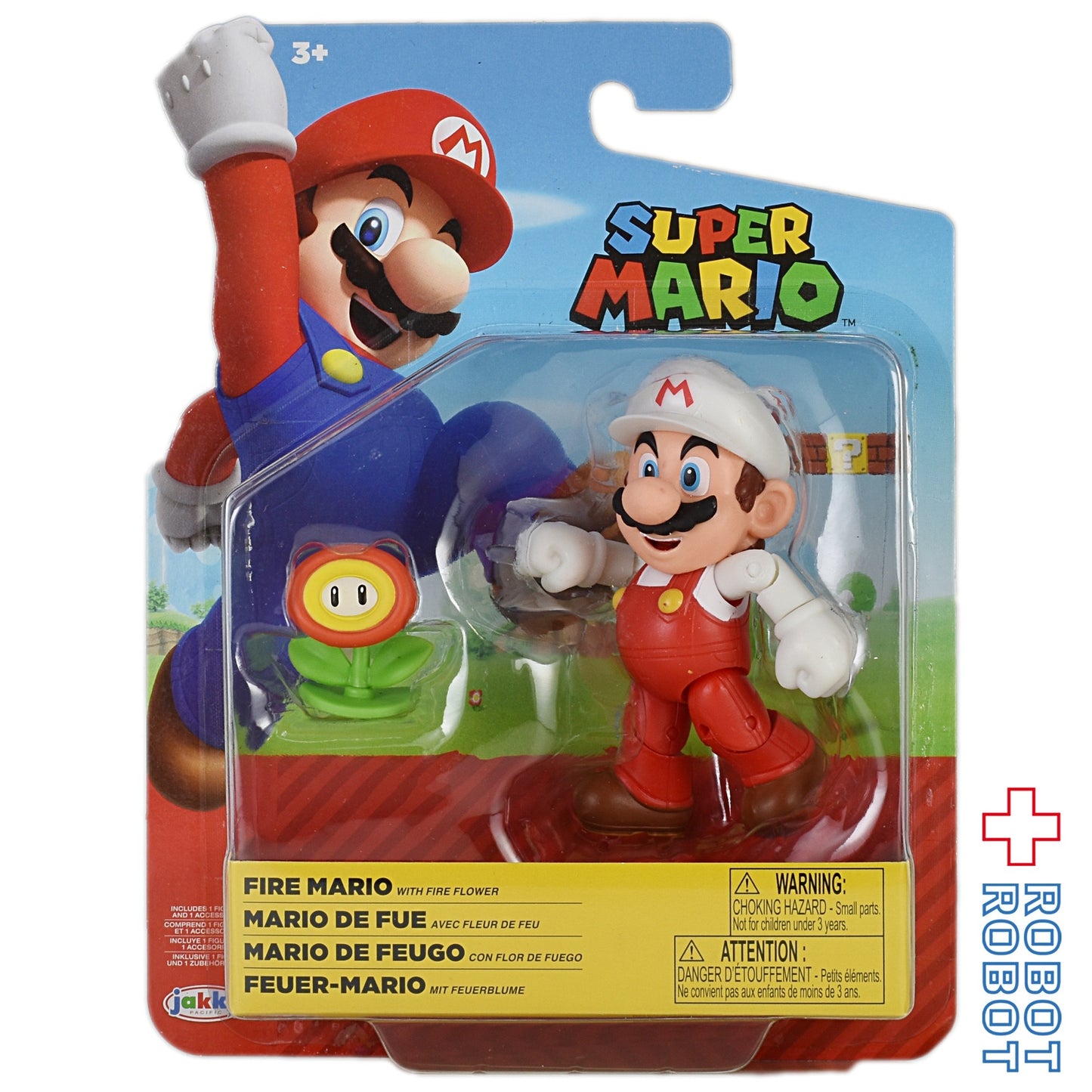 ワールドオブニンテンドー スーパーマリオ ファイアマリオ 4インチ アクションフィギュア
