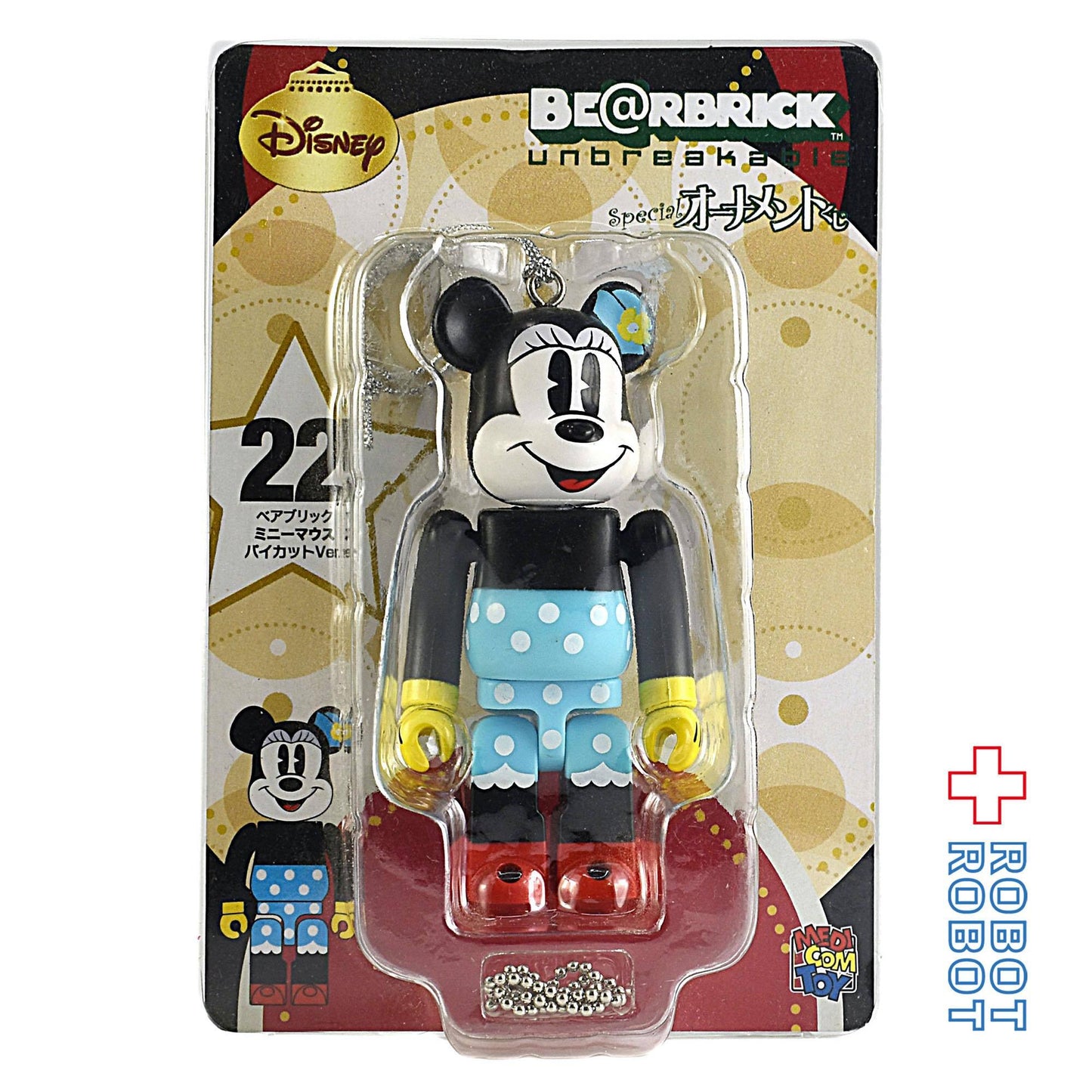 ディズニー オーナメントくじ ベアブリック ミニーマウス バイカット Ver.